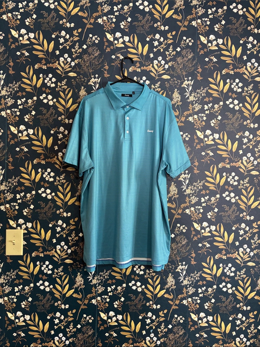 Breezy Golf Men's Teal Short-Sleeve Polo Shirt Size 2XL